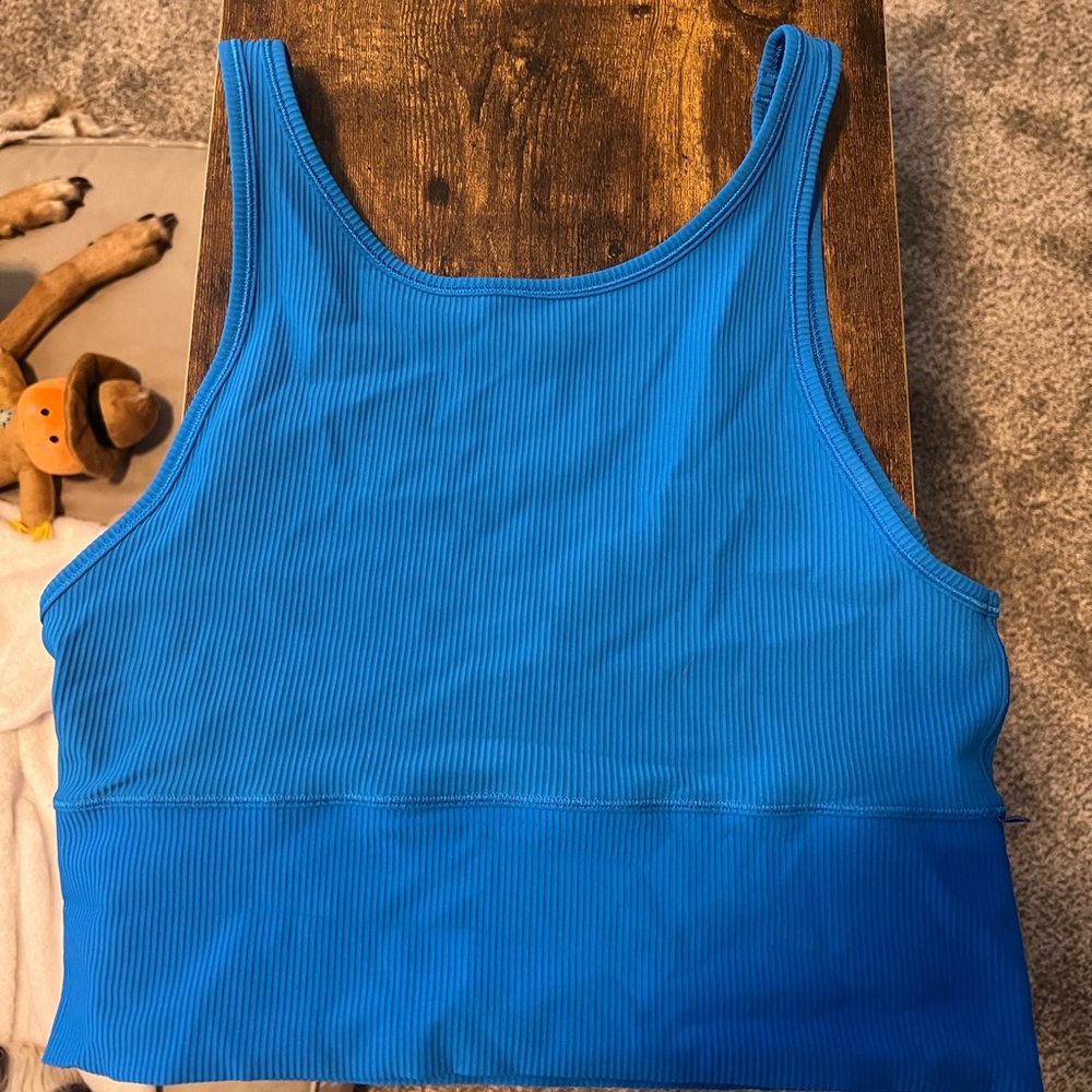 Lululemon tank sports bra electric blue